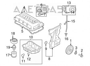 Palet ulei Kia Optima 11-15 2.4 nou OEM original