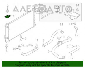 Suport radiator superior frontal dreapta Nissan Altima 19-