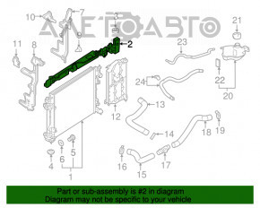 Grila radiatorului superioara Nissan Rogue Sport 17-19 noua originala OEM