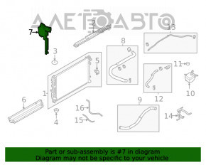 Grila radiatorului dreapta Nissan Rogue 21-22 2.5