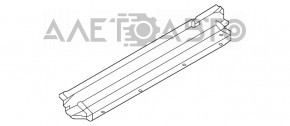 Deflectorul radiatorului inferior Nissan Rogue 21-23 construit în SUA