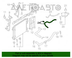 Tubul rezervorului de expansiune Nissan Rogue Sport 17-19