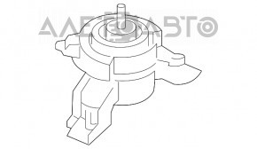 Pernele motorului dreapta Hyundai Santa FE Sport 17-18 2.4