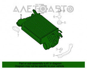 Интеркулер Subaru Forester 14-18 SJ 2.0 прижат