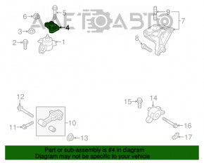 Suport motor dreapta Kia Soul 14-18 1.6