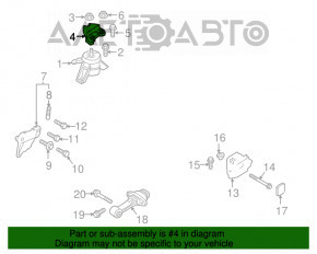 Suport motor dreapta pentru perna Hyundai Sonata 15-19 2.4