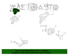 Suport motor dreapta pentru perna Hyundai Sonata 15-17 1.6T