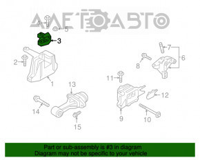 Suport motor dreapta pentru perna Kia Niro 17-22 HEV, PHEV