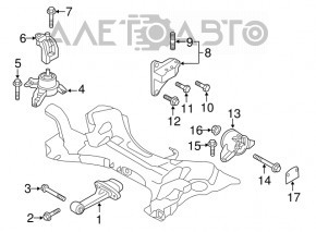 Подушка двигателя левая Kia Optima 11-15 2.4