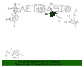 Pernele motorului stâng Kia Niro 17-22 HEV, PHEV