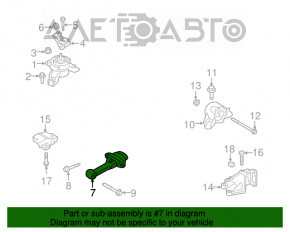 Подушка двигателя задняя Hyundai Santa FE Sport 13-18 2.4