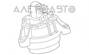 Подушка двигателя левая BMW 5 F10 11-16 3.0, 3.0T RWD