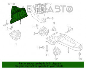 Suport motor dreapta pentru perna BMW F30 12-16 awd N20