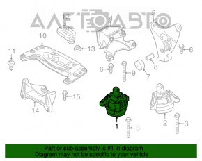 Pernele motorului dreapta BMW 5 F10 10-17 3.0T RWD