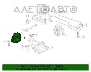 Pernele motorului dreapta BMW X3 F25 11-17 2.0T