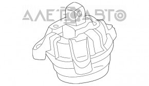 Подушка двигателя правая BMW 5 F10 11-16 3.0T AWD