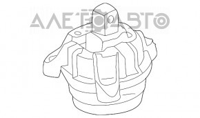 Pernele motorului stâng BMW 5 F10 10-17 3.0T AWD nou aftermarket BOGAP