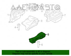 Подушка двигателя задняя Mini Cooper F56 3d 14- акпп