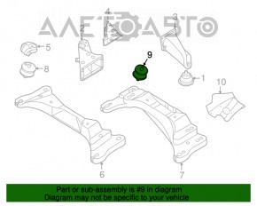 Perne cutie de viteze BMW 5 F10 10-16 3.0T AWD spate