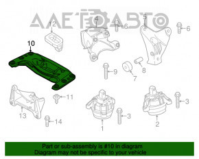 Траверса КПП BMW 5 F10 11-16 3.0T RWD