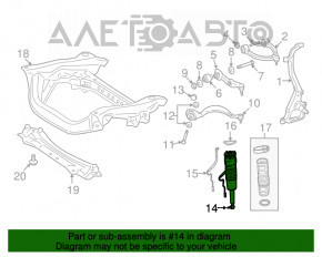 Amortizorul pneumatic din față dreapta al unui Mercedes W221 este scurs.