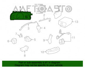 Tabloul de bord al unui Mercedes W221