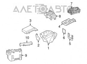 Блок предохранителей подкапотный Mercedes W221