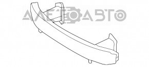 Amplificatorul pentru bara de protecție față Mercedes W221