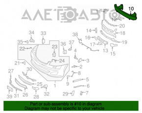 Amplificatorul pentru bara de protecție față Mercedes W221