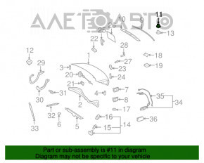 Кнопка keyless крышки багажника Mercedes W221 06-13