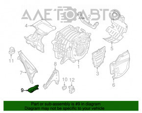 Pernele motorului din spate BMW i3 14-21, noi, originale OEM