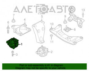 Подушка двигателя правая BMW F30 17-18 rwd B46