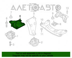 Suport motor dreapta pentru perna BMW F30 17-18 rwd B46