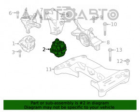 Подушка двигателя левая BMW X3 G01 19-21 2.0T RWD