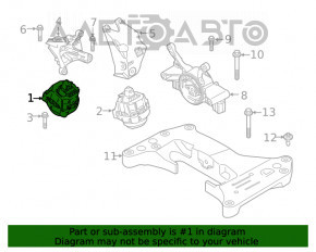 Pernele motorului dreapta BMW X3 G01 19-21 2.0T RWD