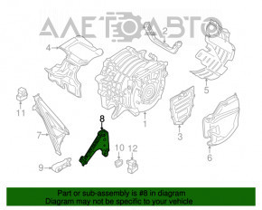 Suport motor stânga pentru pernă BMW i3 14-20 nou OEM original