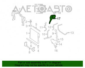 Rezervorul de expansiune al sistemului de răcire Mercedes W221 fără capac