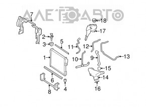 Vas de expansiune pentru racire Mercedes W221 nou original OEM