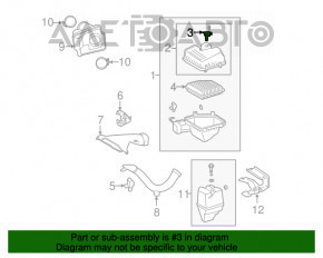 Contor de aer pentru Toyota Camry v40 2.4, hibrid