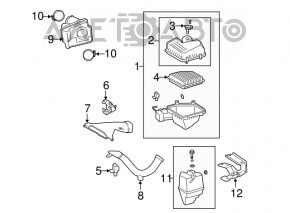 Contor de aer pentru Toyota Camry v40 2.4, hibrid