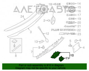 Mâner capac portbagaj Mercedes CLA 14-19