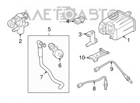 Senzor de hartă Nissan Rogue 14-20 nou original OEM