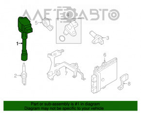 Катушка зажигания Nissan Murano z51 09-14