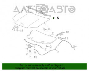 Bara de capota stanga pentru Chevrolet Equinox 10-17