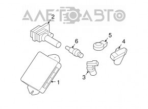 Blocul EGI ECU al calculatorului motorului Subaru B10 Tribeca