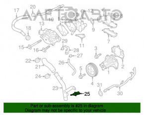 Senzorul de temperatură a lichidului de răcire Infiniti JX35 QX60 13- nou OEM original