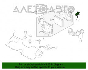 Contor de aer stânga pentru Infiniti Q50 16- 3.0