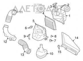 Contor de aer pentru Subaru Forester 14-18 SJ 2.0