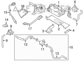 Лямбда-зонд передний второй Nissan Murano z51 09-14 новый OEM оригинал