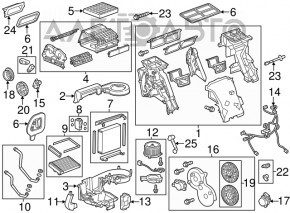 Rezistorul ventilatorului de încălzire pentru Chevrolet Volt 11-15